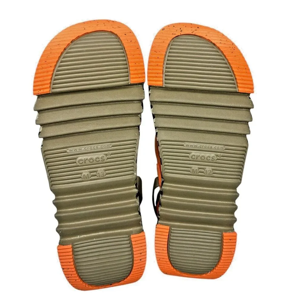 Crocs Hiker Xscape Animal Sandal Clog‎ - Khaki Leopard, Men's Size 13